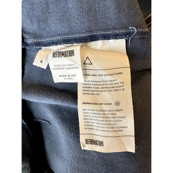 Reformation Sailor Jeans Bootcut Size 6 Blue Retro Western Y2K Boho Hippie Rock - Picture 9 of 11